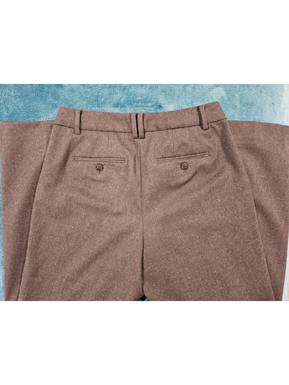 Talbots Size 4 Windsor Italian Flannel Mills Grey Dress Pants *READ*